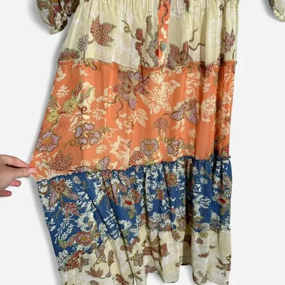 Anthropologie NEW Figeuroa & Flower Olive Hill bohemian dress | NWT | Size L - Picture 6 of 8